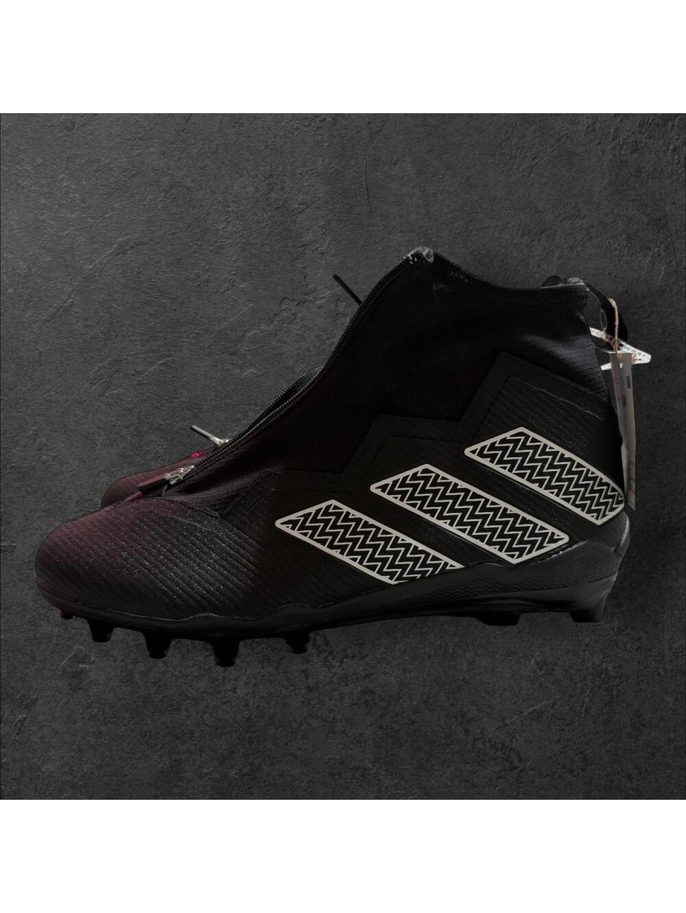 Adidas Nasty 2.0 Size 14 Black White Mid Top Football Cleats GV8309 Men's